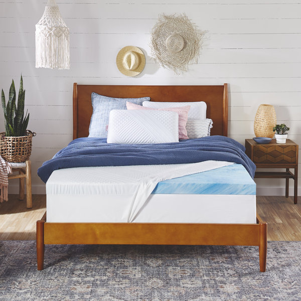 nue by Novaform Cool 3" Gel Memory Foam Mattress Topper & Reviews Wayfair